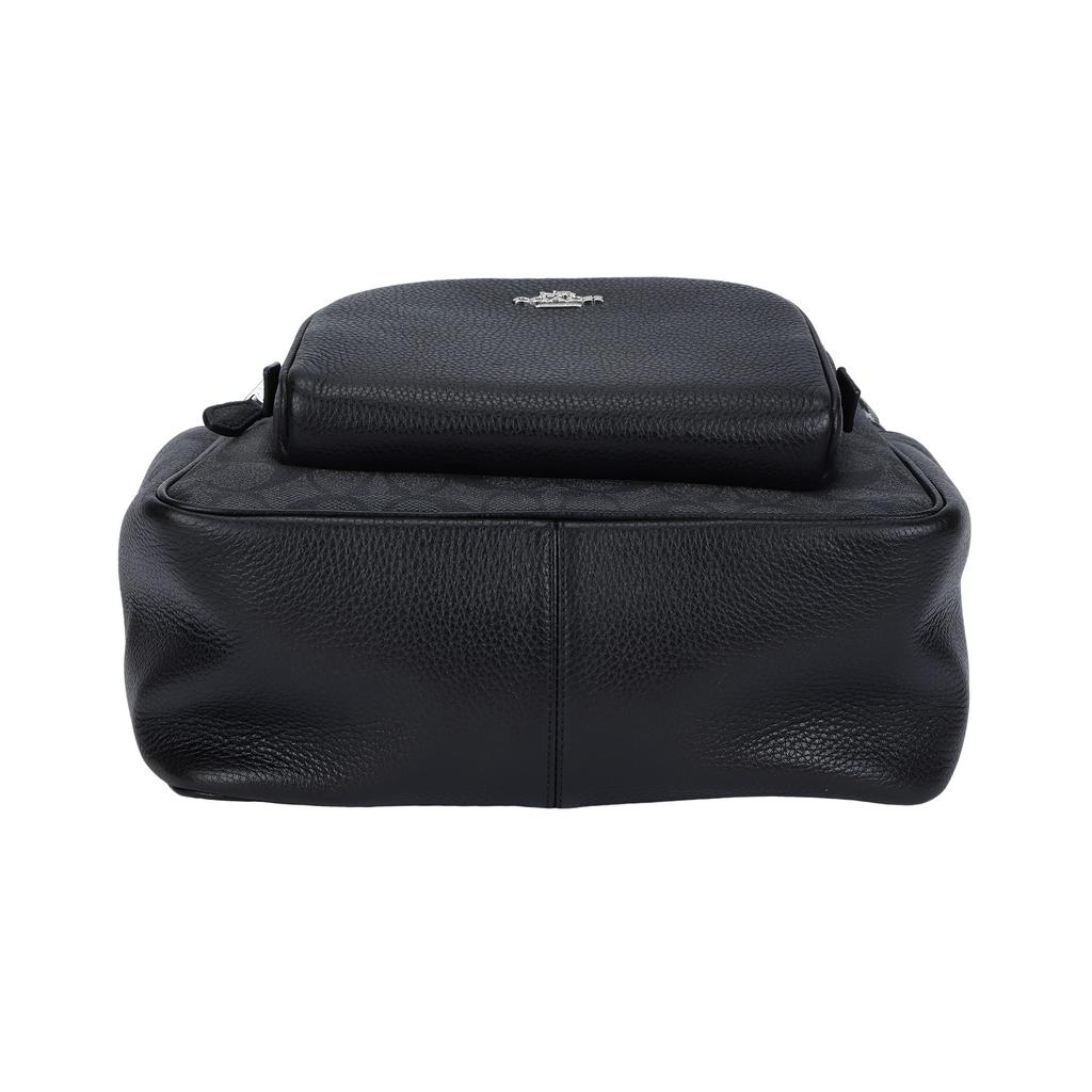 COACH Canvas With Leather Backpack Unisex Black 5671-SVTSQ