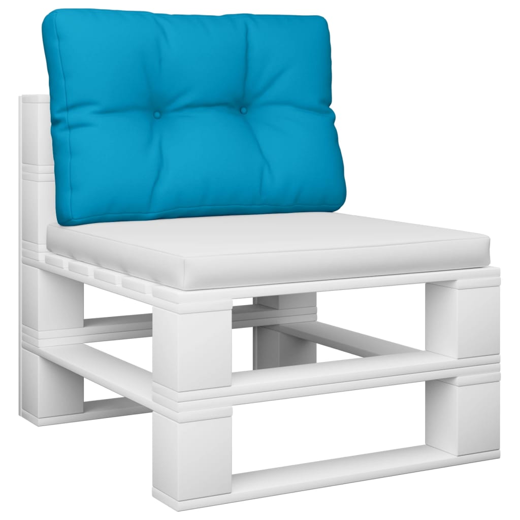 Pallet Cushion Light Blue 60 x 40 x 12 cm Fabric