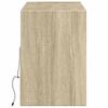 Vidaxl Ścienna Szafka Tv Z Led, Dąb Sonoma, 130X31X45 Cm
