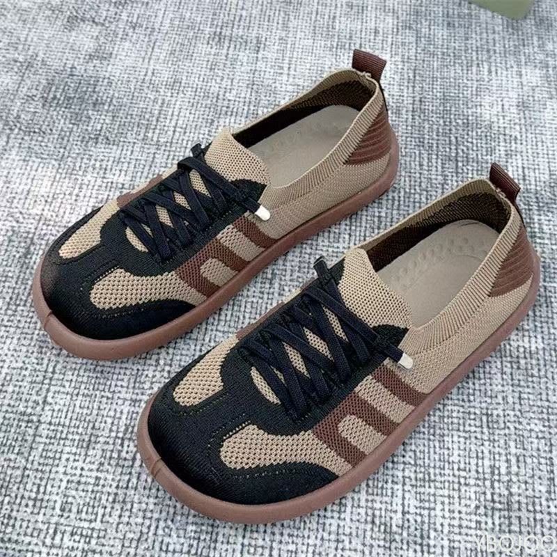 Spring New Fashion Versatile Women's Flats Casual Comfortable Shoes Soft Soled Non Slip Shoes Lightweight Breath Women's Shoes