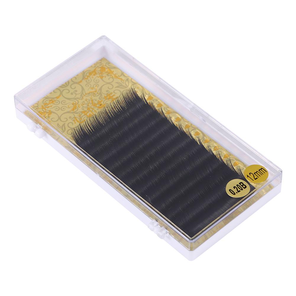 Индивидуальные наращенные ресницы из искусственной норки, профессиональный макияж, накладные ресницы(0.20B,10мм)