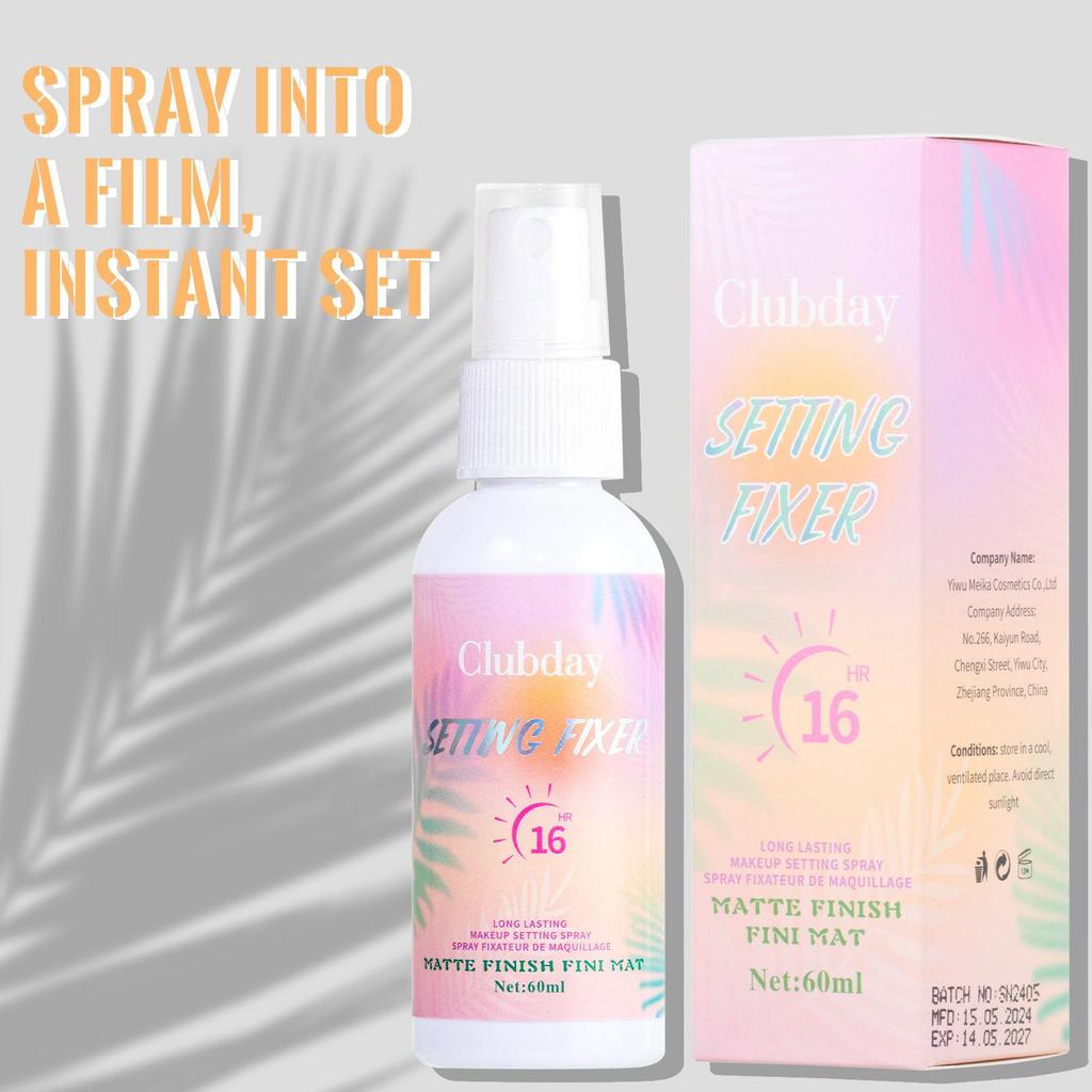 Nawilżający, matowy spray do utrwalania makijażu, długotrwała kontrola olejku, wodoodporny, przezroczysty spray do utrwalania makijażu
