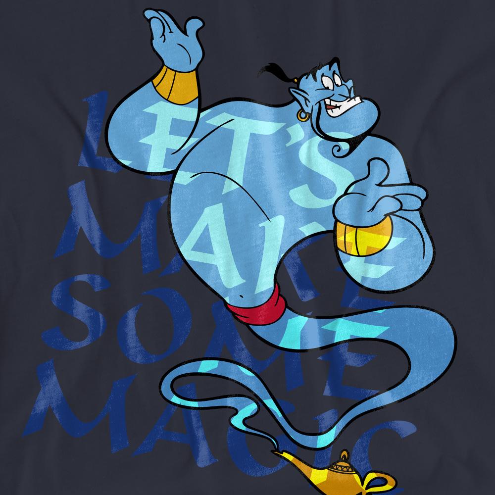 Aladdin Womens/Ladies LetÂ´s Make Some Magic Genie T-Shirt