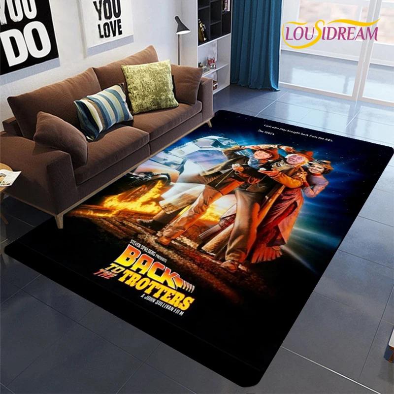 Back To The Future Creative Area Rugs,Carpet for Living Room Bedroom Home Decorative,Kid Rug,Kitchen Bathroom Non-slip Floor Mat