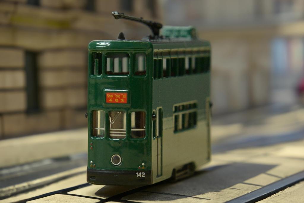 Tiny City 1/120 Nr. 32 Hongkong Straßenbahn (Shek Tong Tsui) Diecast Miniaturauto