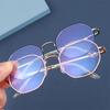 Retro Eye Wear Metal Eyeglasses Anti-blue Light Glasses Myopia Optical Mirror Vision Care