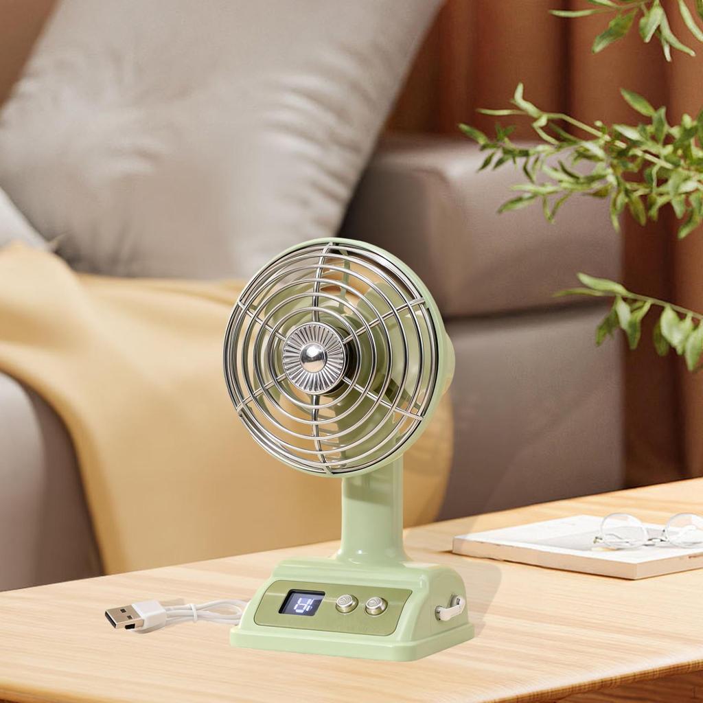 Desk Chargeable Practical Lightweight Rotating Portable Mini Table Fan for Kitchen Dormitory Outdoor