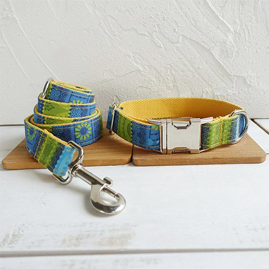 MUTTCO Zinc Alloy Dog Collar & Leash Set - Durable UDC-024 XS