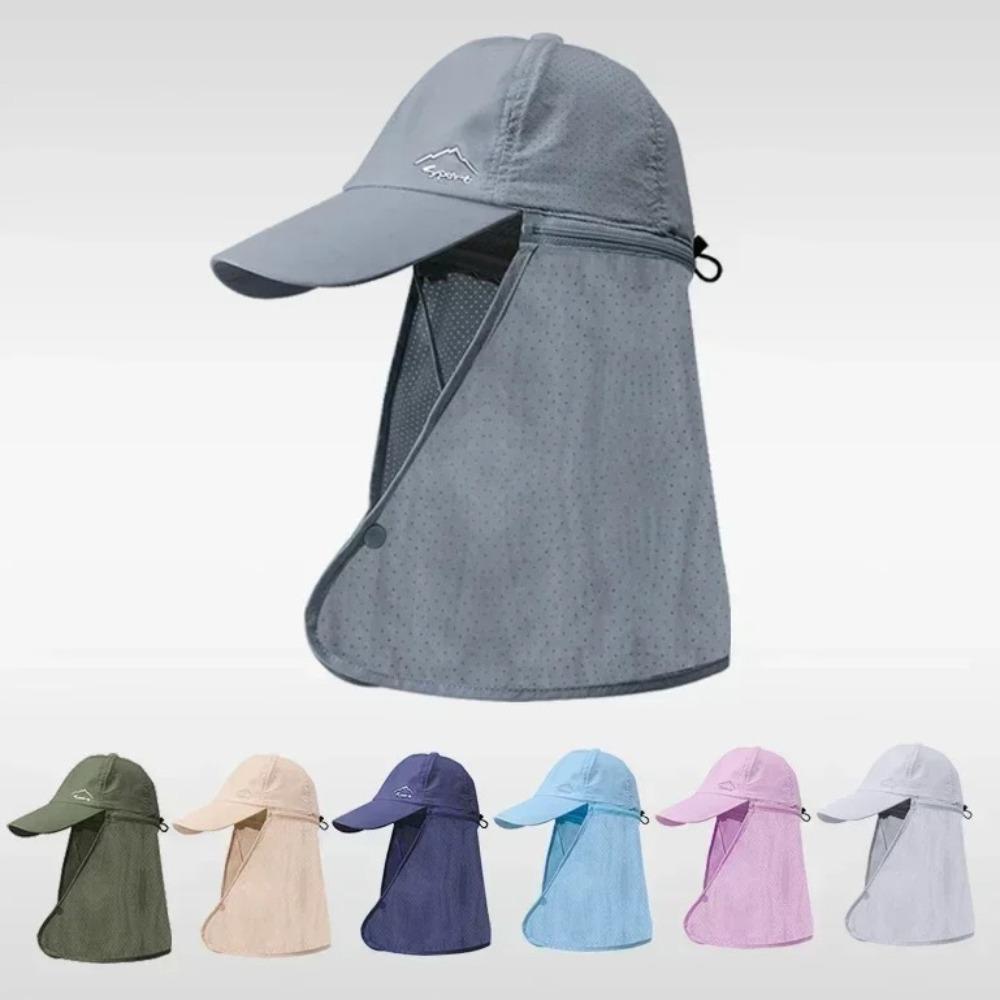 Mesh Man Sun Hat Wide Brim Summer Cover Face Cap Fashion Sun-cream Bucket Hat  Man Woman