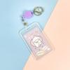 Ins Cute Transparent Lanyard Card Cover Student Bus Cards Case Cartoon Work Card Covers Credit Card Holder Id Holder with Rope