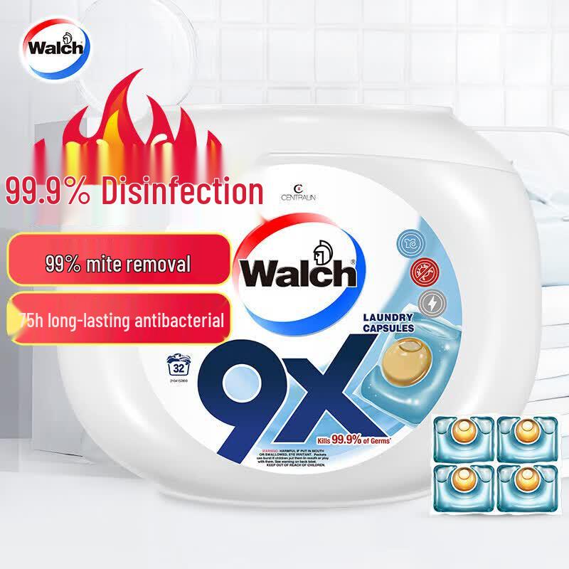 Walch 9X Antibacterial Laundry Pods