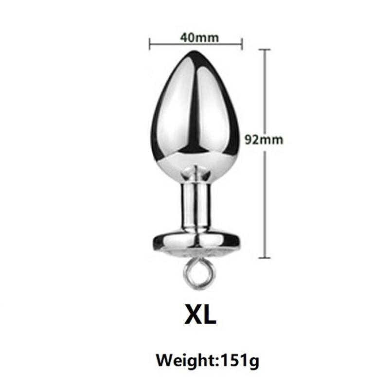 Super Mini malý střední velký set stahovací kroužek Křišťálové kovové anální korálky anální kolík Šperky bondage lock párová herní vložka