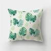 Fresh Summer Leaves Tropical Plants Square Cushion Cover Home Living Room Sofa Bedroom Decoration Pillow Cover