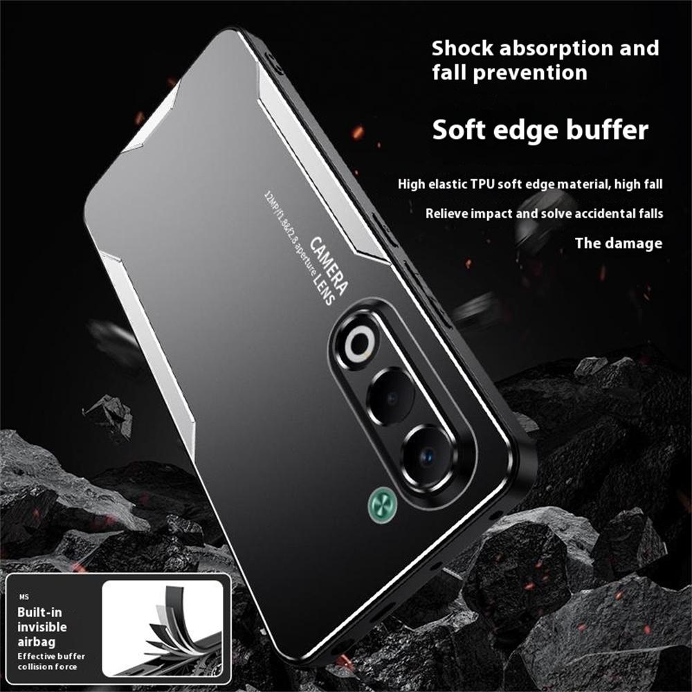 For Oppo A5 5G Telefondeksel Aluminiumlegering TPU PC Bakdeksel
