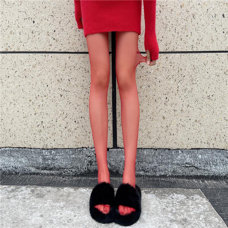 

Female Festival Chinese Red Pantyhose New Red Sexy Anti-Hook Girls Tights Wedding Bride Festive High Elasticity Leggings 150-172cm