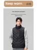 Men's Lightweight Stand-Up Collar Down Vest - Winter Warm Sleeveless Gilet with 90% White Duck Down