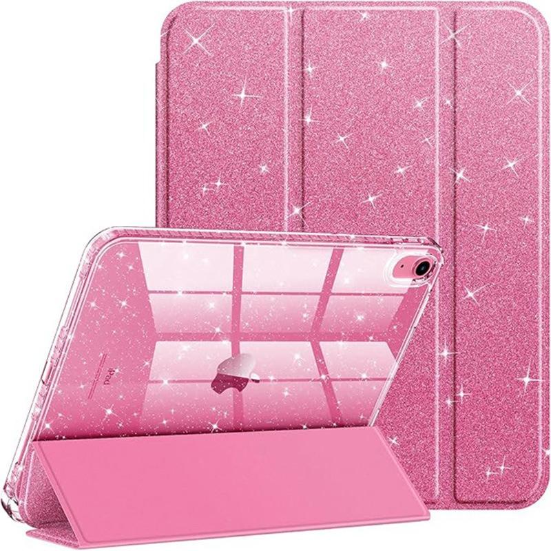 Für iPad 11. 12. A19 A16 Hülle 10. mit Stifthalter Funda iPad Air 11 13 M4 Pro 11 12.9 4 5 10.9 10.2 Intelligentes glitzerndes Cover