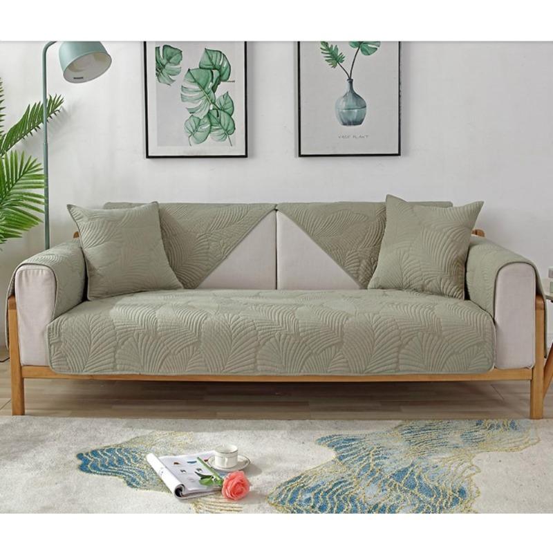 Fashionable And Simple Double-Faced Pure Cotton Sofa Cushion Four All Season universal Anti Slip And Dustproof Sofa Cushion