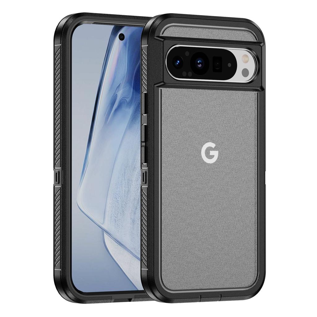 Pixel 9 Pro Dreifach geschützte Handyhülle Drei in Eins Vollständig umwickelte Kante, Fallschutz, Staubdichtes Loch Dreifach geschützte Handyhülle