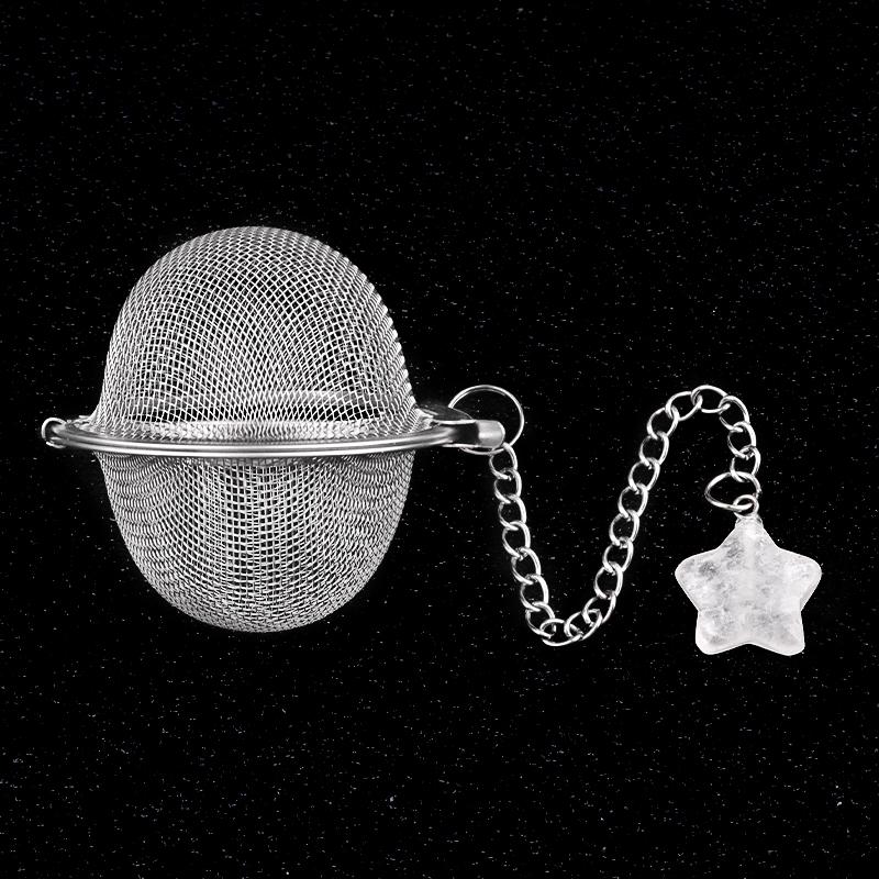 Tea Strainer Natural Stone Star-Shaped Stainless Steel Strainer For Making Tea Seasoning Bag Spice Box Accessory