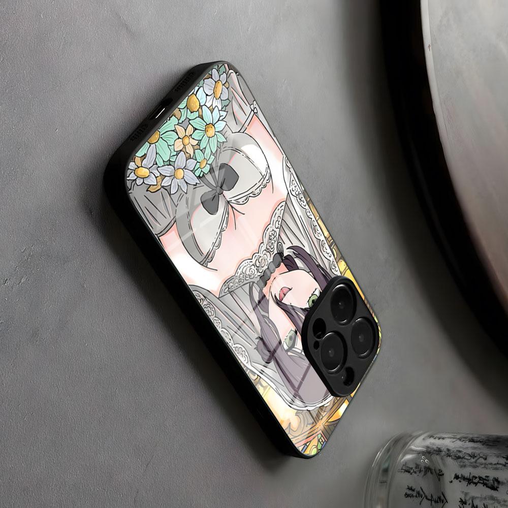 Reze Beauty Japan Anime Phone Case Glass For IPhone17 Air 16 15 17 14 Pro Max 13 12 Simple Style 11 X XS XR Plus For Samsung S 2