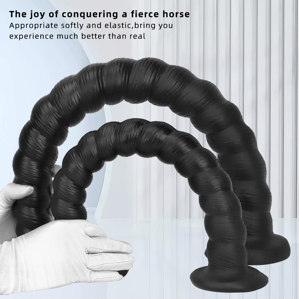 Flüssiges Silikon Extra langer Analplug Dilatator Masturbator Dildo Fisting Strap on Cock Gay BDSM Realistischer Penis