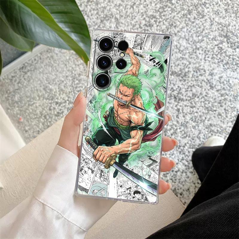 

Ones Pieces Comics S26Ultra Case Coque For Samsung Galaxy S25 S26 S24 S23 Ultra S22 S20 Plus S21 S25 FE A57 5G Clear Phone Cover Galaxy S20 Plus