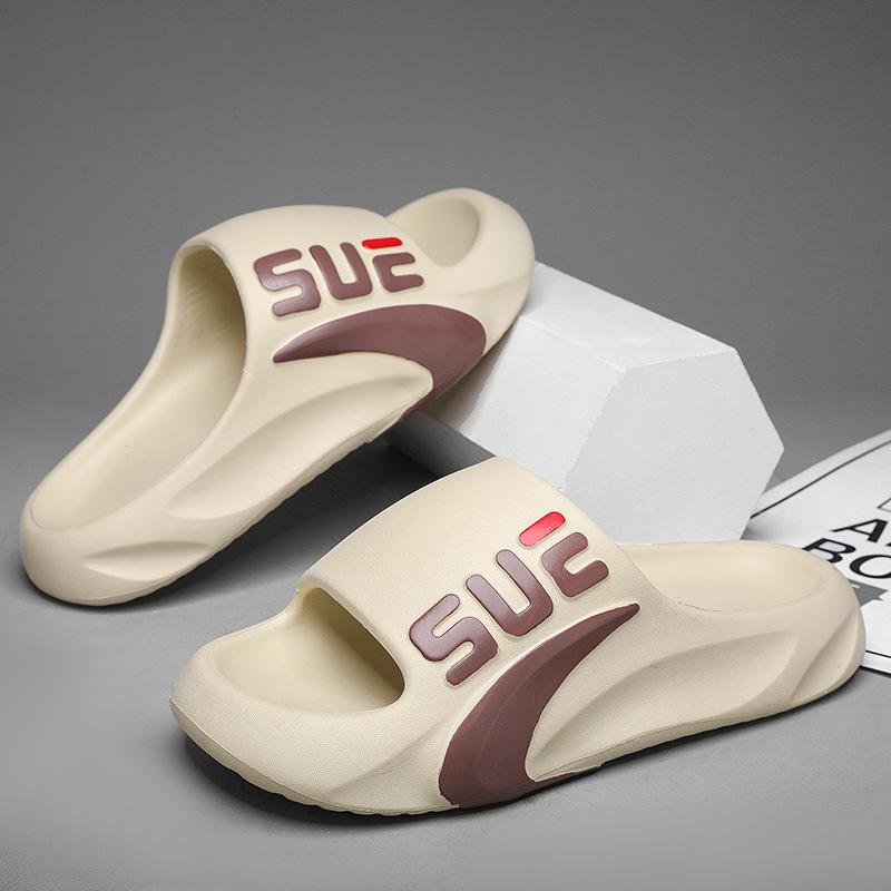 New EVA Soft Thick Sole  Summer Men's Slippers Wear Sandals Men Home Thick Sole  Beach Shoes