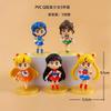 5PCS Anime Sailor Moon Figure Cartoon Figuarts mini Mercury Mars Jupiter Venus Playthings For Girls Model Present Dolls Static Doll