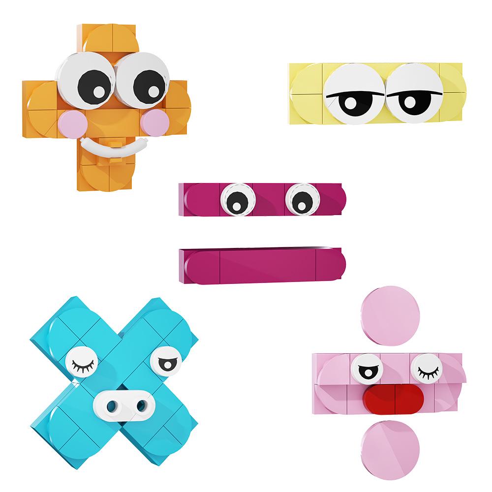 MOC Math Symbols Building Blocks Toy Compatible with Small Bricks