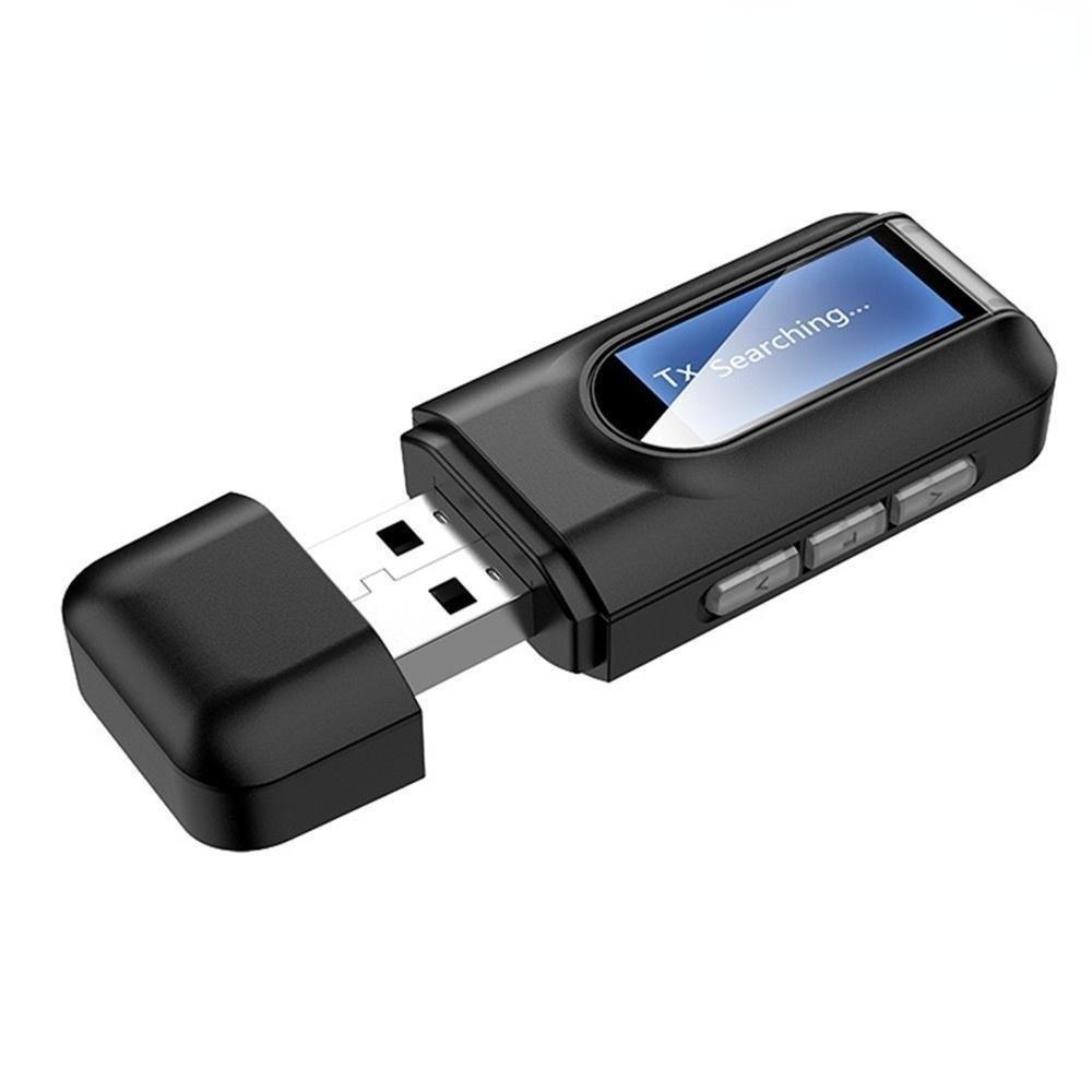 

STONEGO Bluetooth 5.0 Adapter USB Bluetooth Receiver Transmitter For Car PC TV HD Audio Wireless Adapter чорний