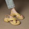 Casual solid color one-pedal women's sandals new summer platform sandals rubber soft sole comfortable large and small size women's shoes