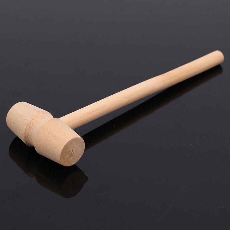 10 Pieces Mini Wooden Hammer Balls Toy Pounder Replacement Wood Mallets Baby
