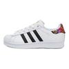 adidas Sneakers Superstar Ricamo Donna Bianco Nero Oro Metallizzato AC8576