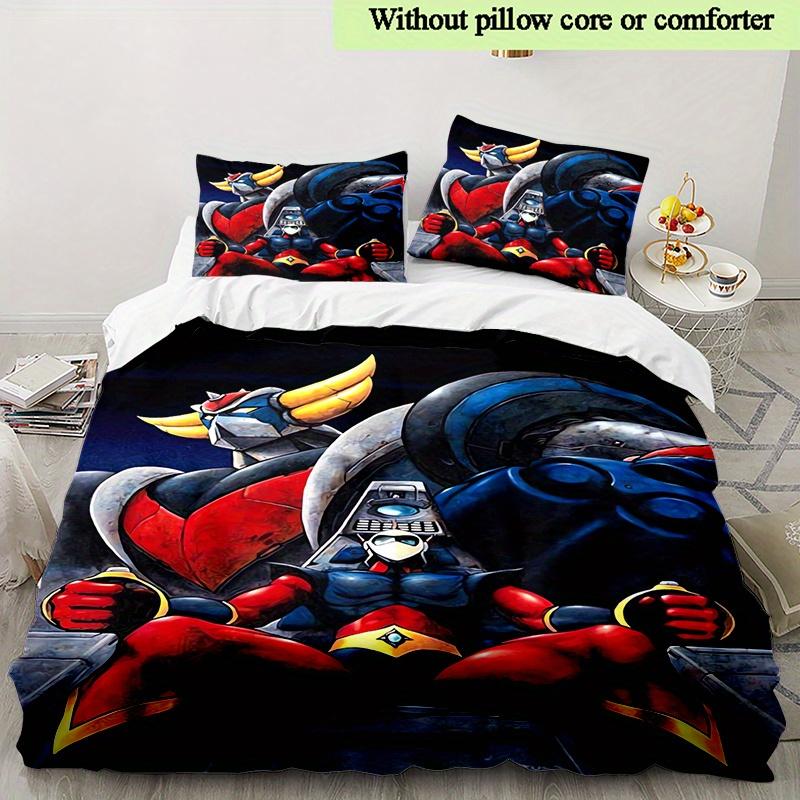 

Anime GrendizerUFO Print Cover Quilt Cover for Bedroom Decor Bedclothes Halloween Christmas Gifts US Twin(172x218cm)