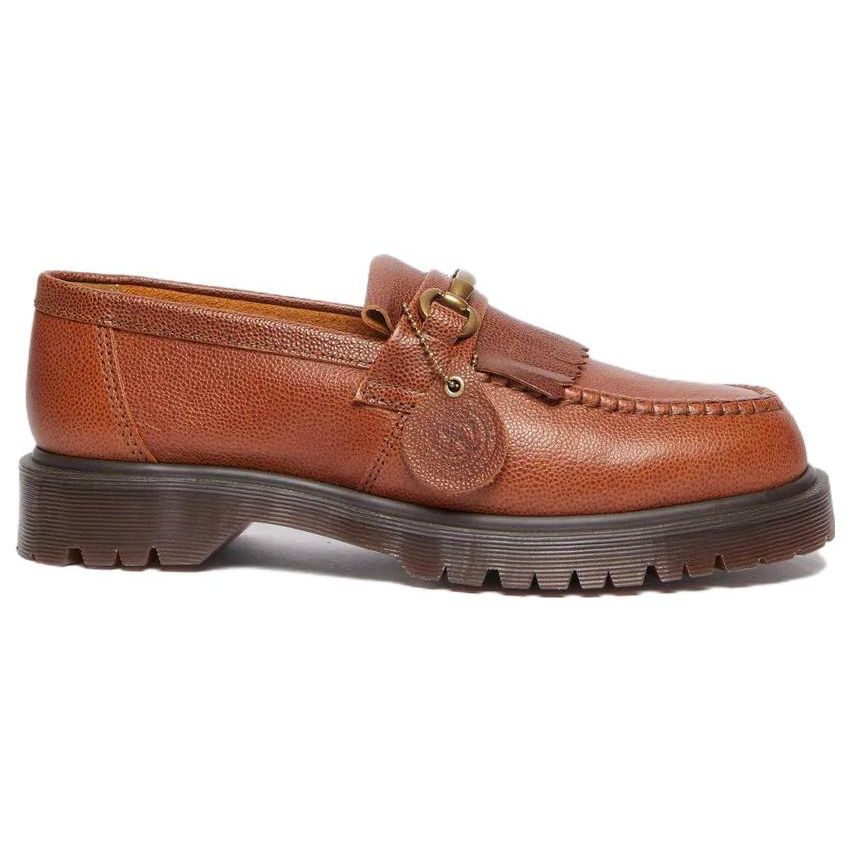 Dr. Martens Leather Loafer Tassel Low-Top Casual Shoes Unisex Casual Shoes Brown 30610248