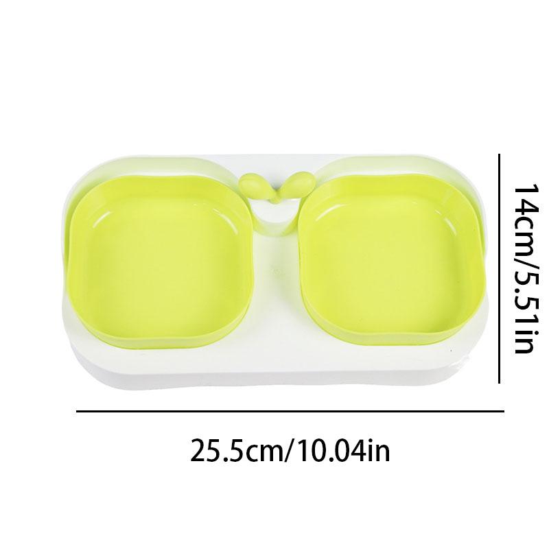 Double Pet Bowls Set for Dogs - Durable Non-Slip Food Water Feeder Dish Pet Supplies