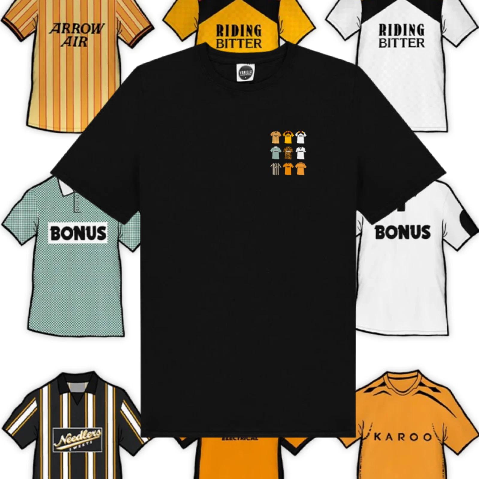 Hull City FC T-Shirt. Shirts Of The Past Shirt Style Shirt Fan Art XL