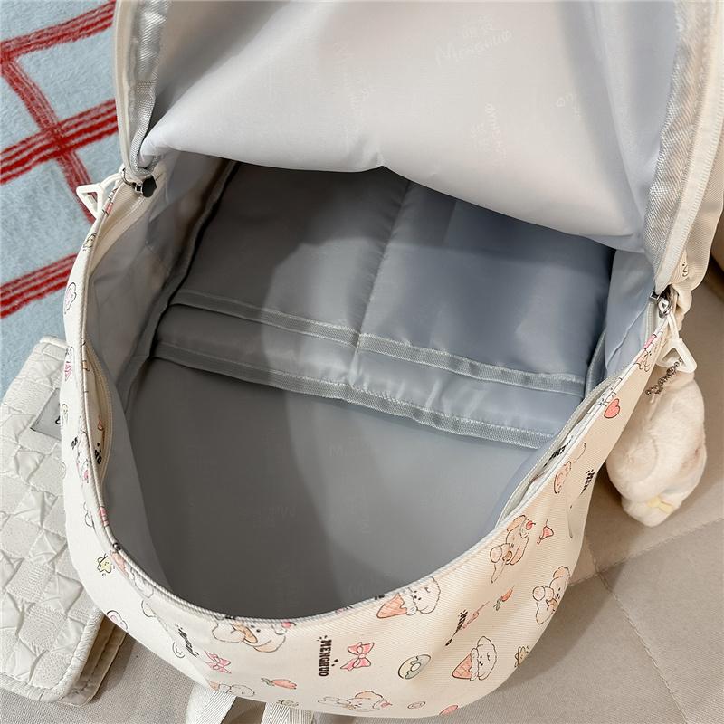 Student Schoolbag Women's Large Capacity Ice Cream Dog Lightweight Backpack