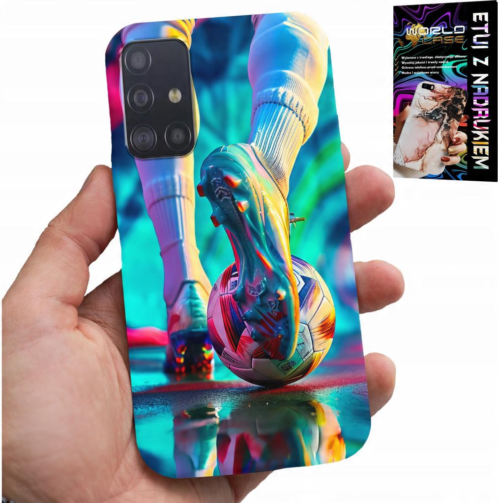 Etui Do Samsung Galaxy M31S - Piłka Nożna Football Piłkarze + Szkło