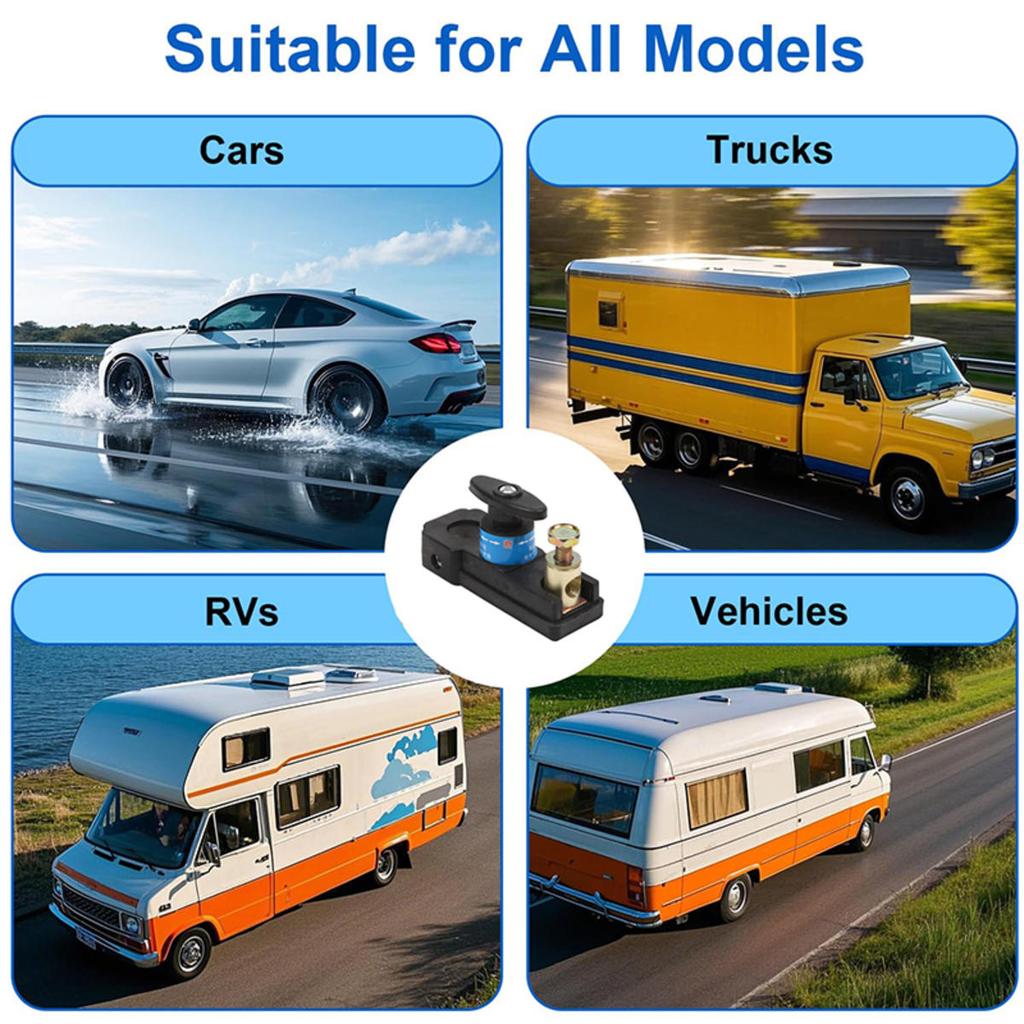 Universal Car Battery Disconnect Switch Battery Terminal Anti-leakage Switch Battery Disconnect Isolator Cut Off Disjunctor