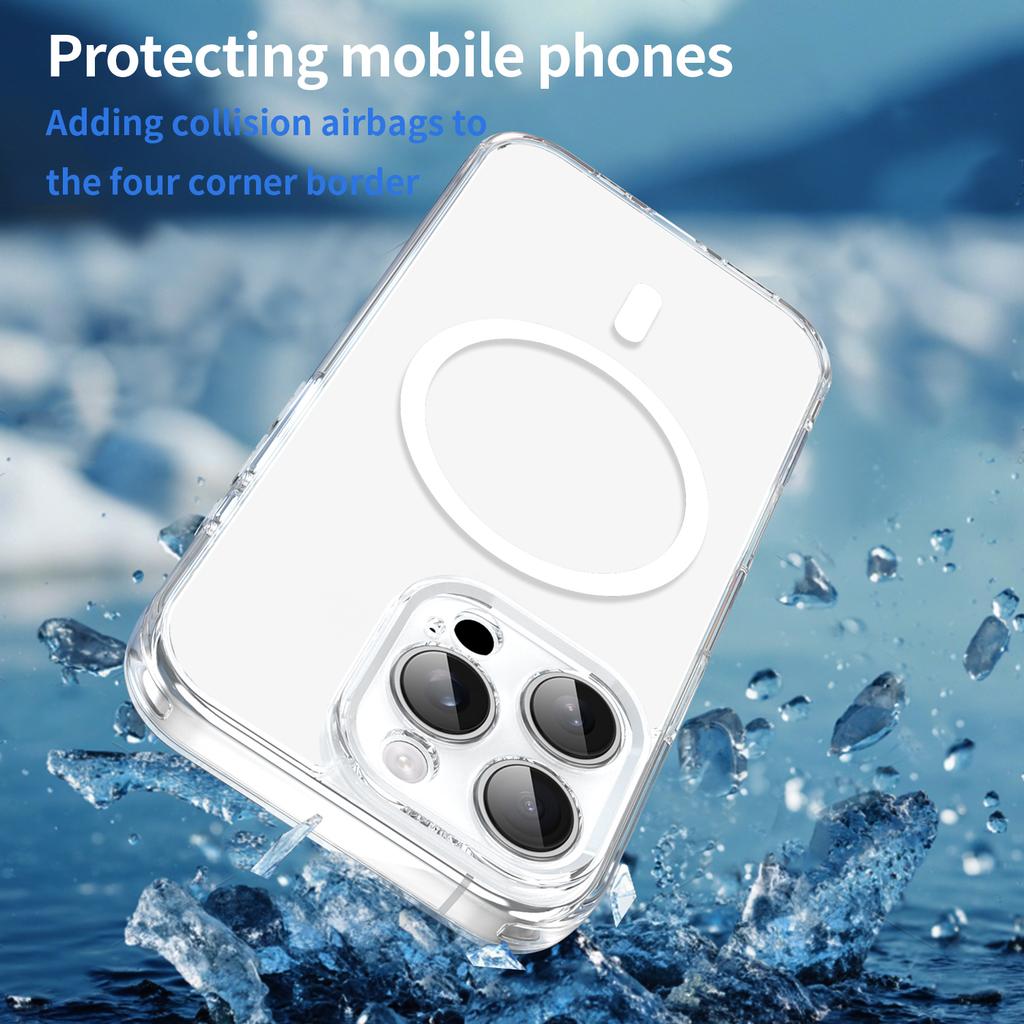 iPhone 16 Pro Max Clear Phone Case,Non-Yellowing Magnetic Phone Case for iPhone 16 Pro Max