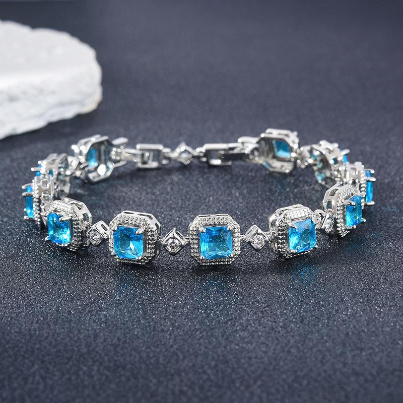 Adjustable Color Zircon Bracelet Women'S Full Diamond Color Treasure Bracelet