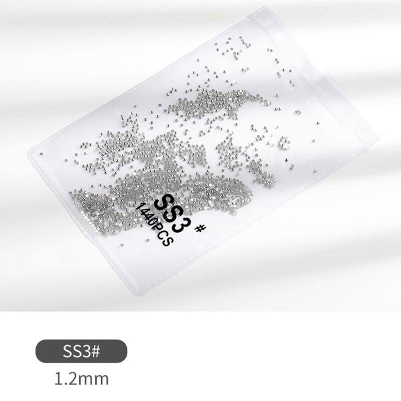 Mini Flatback for Rhinestones Crystals 3D Decorations Flat Back Stones Gems Set Nail Art Decoration