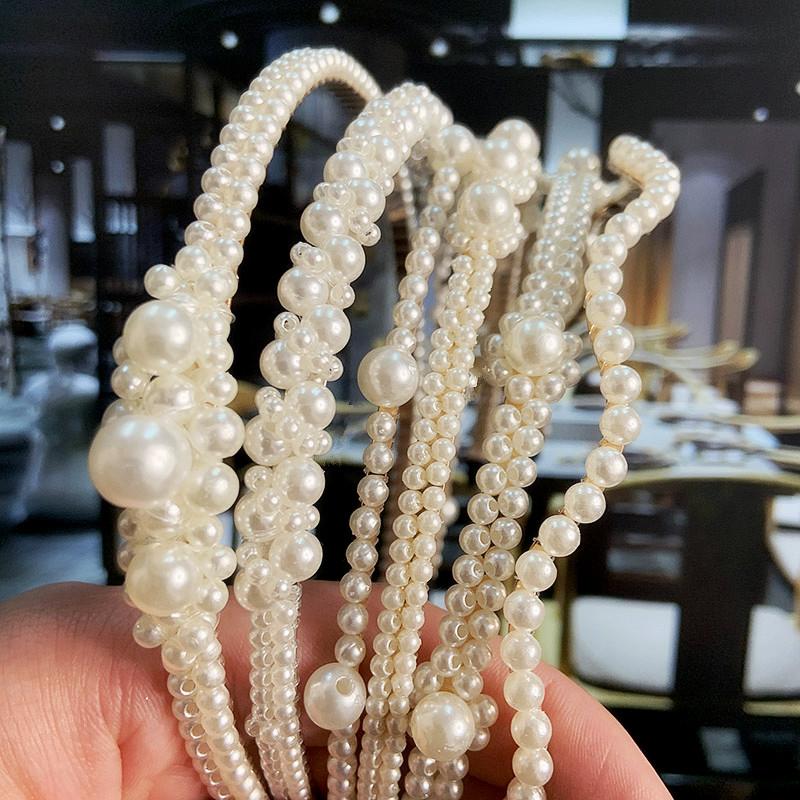 23 Stiluri Bentițe de Păr cu Perle Simulate Femei Accesorii de Păr Coreean Handmade Fundă Floare Cercuri Bandă de Păr Ornamente Nuntă Nou