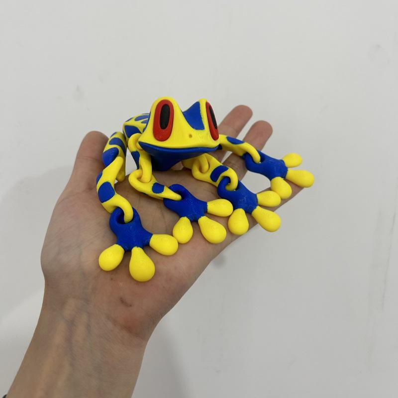 3D Printed Magnetic Tree Frog Ornament - Refrigerator Magnet & Children's Decompression Toy