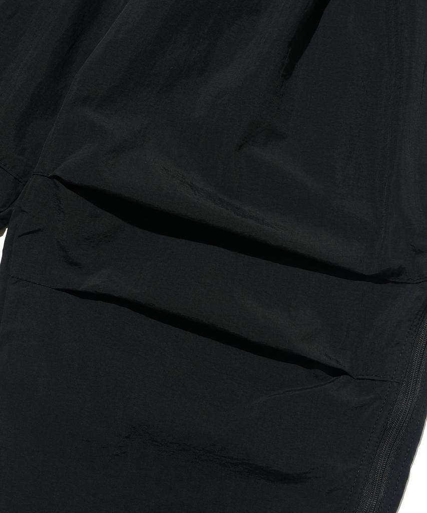 OTHERFITS Side Zipper Nylon Balloon Pants (Black)
