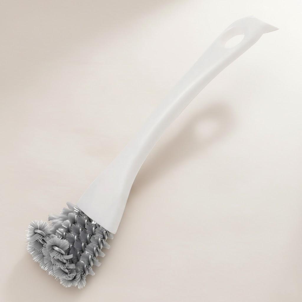 

BBQ Grill Brush Stainless Steel Bristles Easy Clean Stove Sink Oven Countertop Kitchen Outdoor Tool белый
