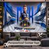 Arazzo da Parete Nome Personalizzato Modello Max Verstappen Tessuto Stampato Personalizzato Decorazione Murale