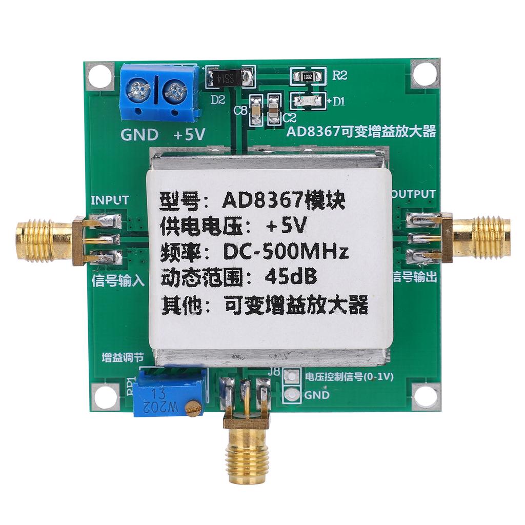Variable Gain  Amplifie Module 1‑500MHz Radio Frequency Broadband  Module 45dB AD8367
